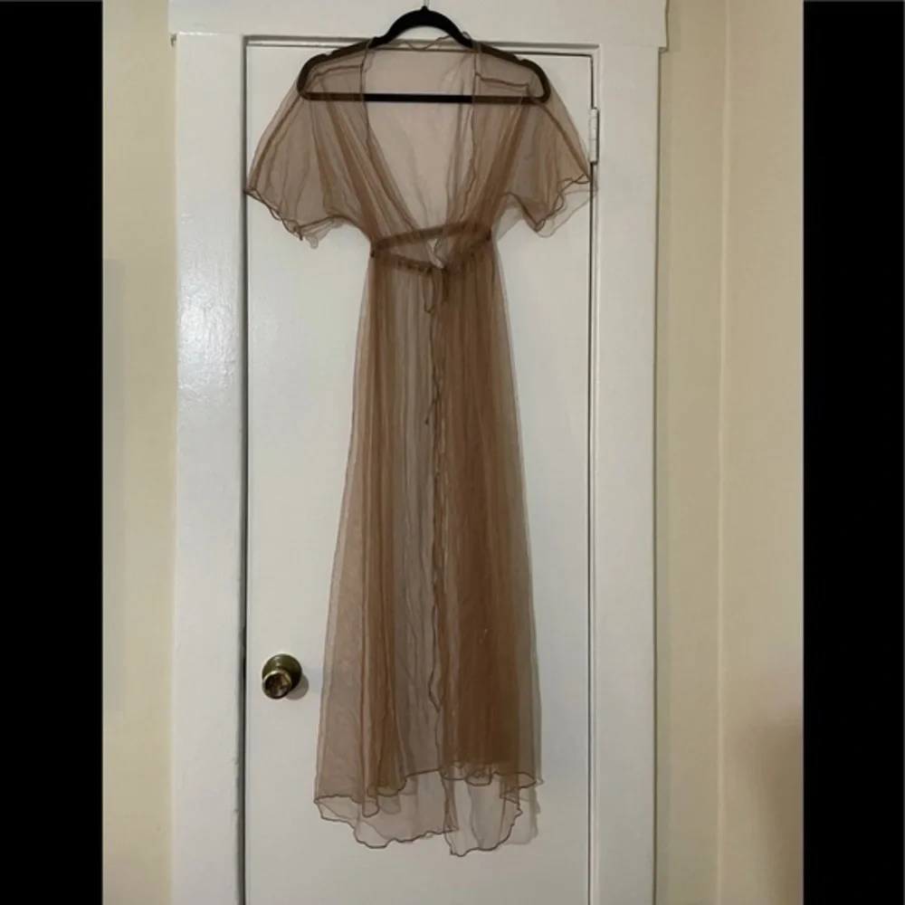 Sheer Tan beach‎ coverup one size fits most